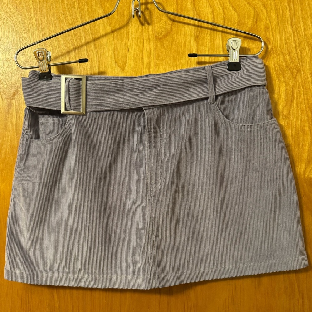 NWOT Delia’s corduroy skirt. Lavender size medium